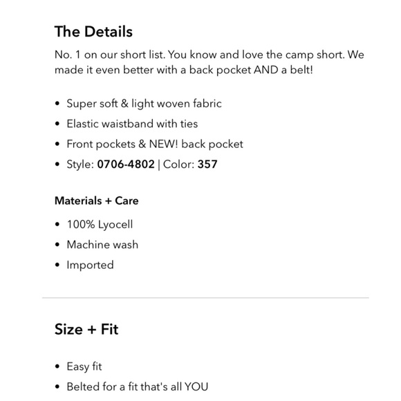 SOLD ON DIFFERENT SITE Aerie Camp Short - Picture 5 of 7